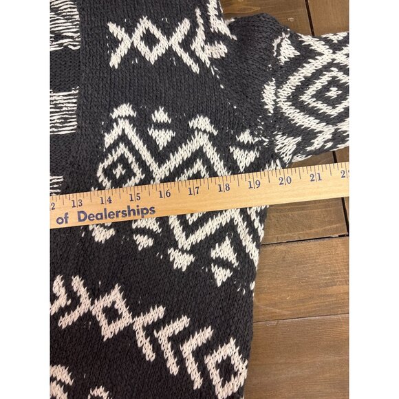 Hollister Gray & White Knit Cardigan Sweater Small - Picture 8 of 8